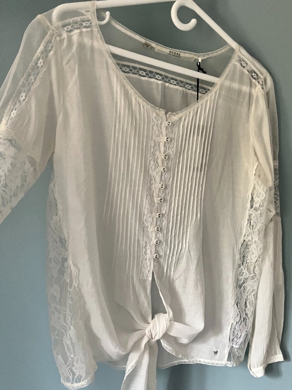 Guess  long sleeved blouse White M